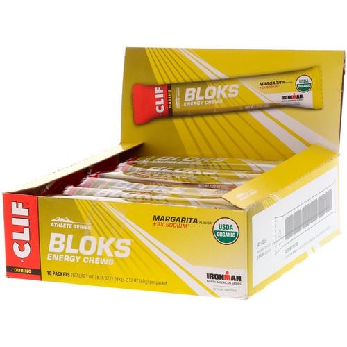 Clif Bar, Shot Bloks Energy Chews, Margarita Flavor + 3X Sodium, 18 Packets, 2.1 oz (60 g) Each فوائد