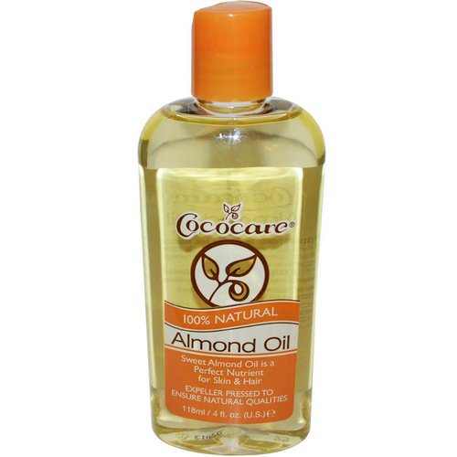 Cococare, 100% Natural Almond Oil, 4 fl oz (118 ml) فوائد