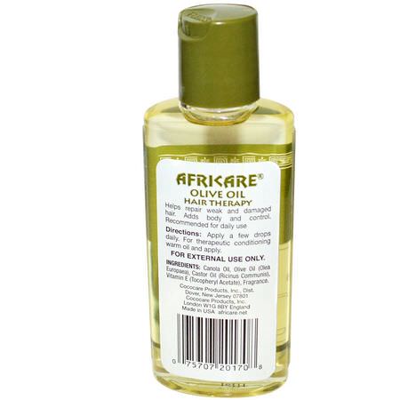 Cococare, Africare, Olive Oil Hair Therapy, 2 fl oz (60 ml):المصل, زيت الشعر