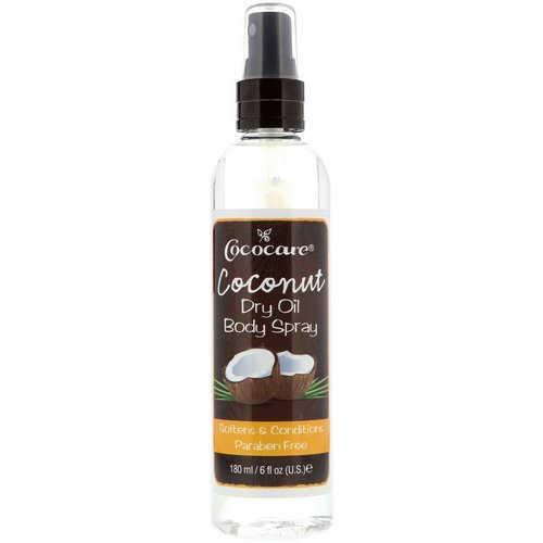 Cococare, Coconut Dry Oil Body Spray, 6 fl oz (180 ml) فوائد
