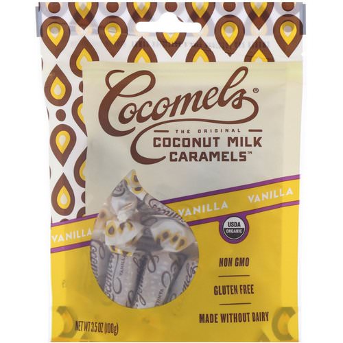 Cocomels, Organic, Coconut Milk Caramels, Vanilla, 3. 5 oz (100 g) فوائد