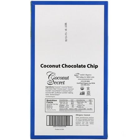 Coconut Secret Snack Bars - أشرطة ال,جبات الخفيفة