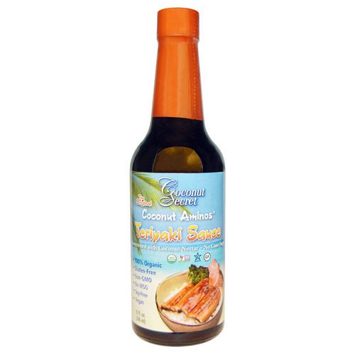 Coconut Secret, Teriyaki Sauce, Coconut Aminos, 10 fl oz (296 ml) فوائد