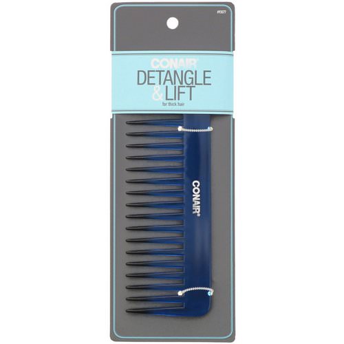 Conair, Detangle & Lift Wide-Tooth Comb, For Thick Hair, 1 Comb فوائد