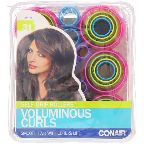 Conair, Self Grip Rollers, Voluminous Curls, 31 Pieces فوائد