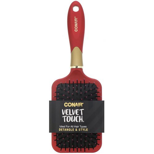 Conair, Velvet Touch, Detangle & Style Hair Brush, 1 Brush فوائد