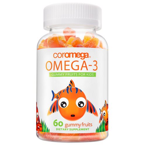 Coromega, Omega-3, Gummy Fruits For Kids, 60 Gummy Fruits فوائد