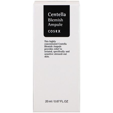 Cosrx, Centella Blemish Ampule, .67 fl oz (20 ml):عيب, حب الشباب