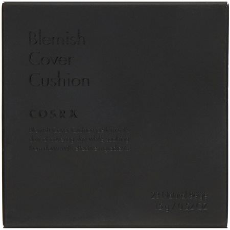 Cosrx, Clear Fit Blemish Cushion, SPF 47, 23 Natural Beige, 0.52 oz (15 g):Liquid Foundation, وجه