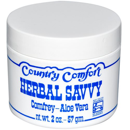 Country Comfort, Herbal Savvy, Comfrey- Aloe Vera, 2 oz (57 g) فوائد