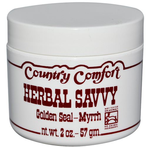 Country Comfort, Herbal Savvy, Golden Seal-Myrrh, 2 oz (57 g) فوائد