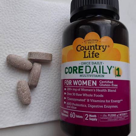 Country Life Women's Multivitamins - الفيتامينات المتعددة للنساء, صحة المرأة, المكملات الغذائية