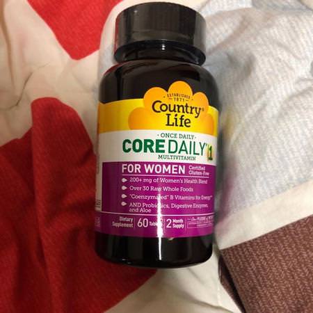 Country Life, Core Daily-1 Multivitamin, Women, 60 Tablets