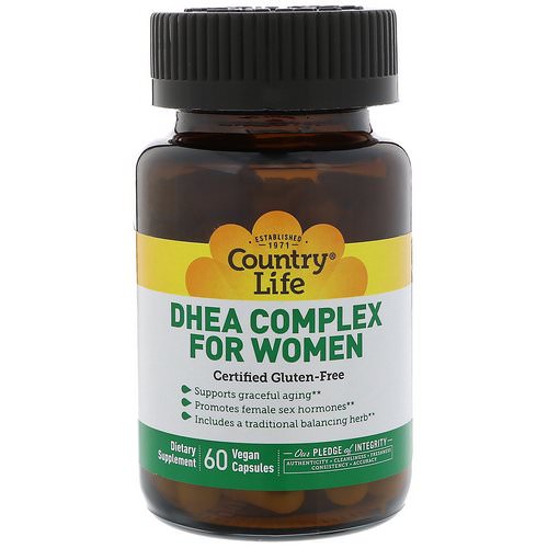 Country Life, DHEA Complex For Women, 60 Vegan Capsules فوائد