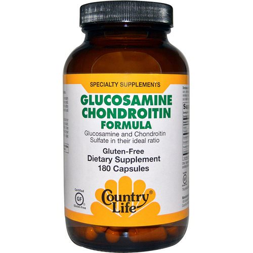 Country Life, Glucosamine Chondroitin Formula, 180 Capsules فوائد
