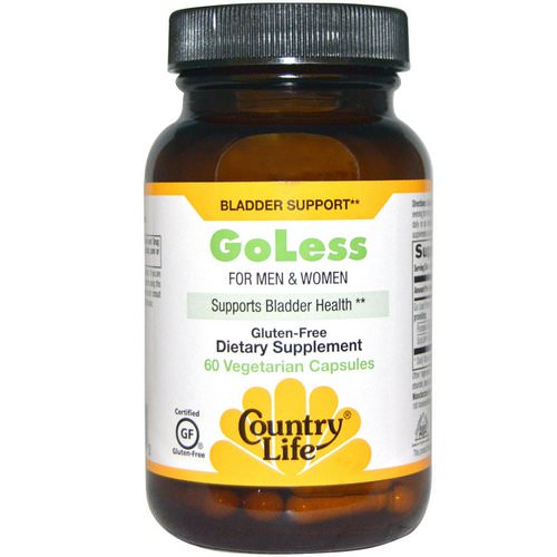 Country Life, Go Less, for Men & Women, Supports Bladder Health, 60 Veggie Caps فوائد