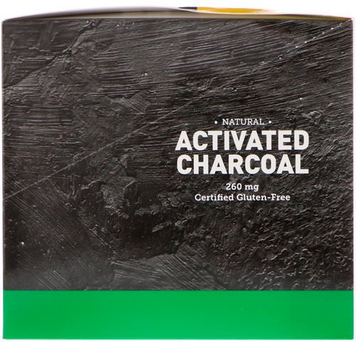 Country Life, Natural Activated Charcoal, 260 mg, 20 Packets, 2 Capsules Each فوائد