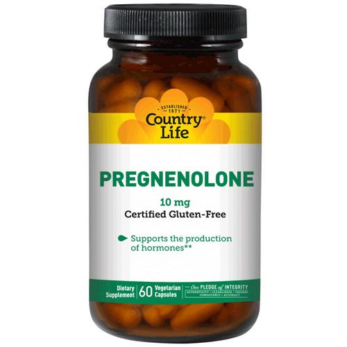Country Life, Pregnenolone, 10 mg, 60 Veggie Caps فوائد