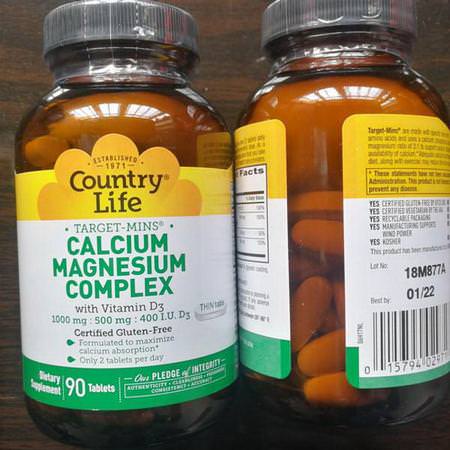 Country Life Calcium Formulas - الكالسي,م ,المعادن ,المكملات الغذائية
