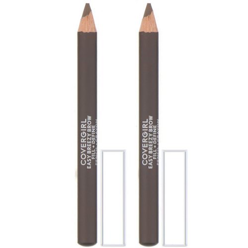Covergirl, Easy Breezy, Brow Fill + Define Pencil, 510 Soft Brown, 0.06 oz (1.7 g) فوائد