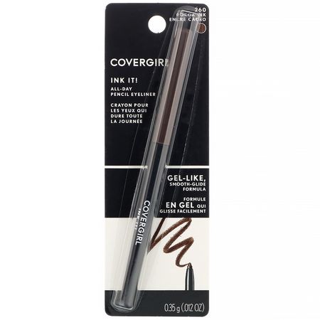 Covergirl, Ink it! All-Day Pencil Eyeliner, 260 Cocoa Ink, .012 oz (.35 g):كحل, عيون