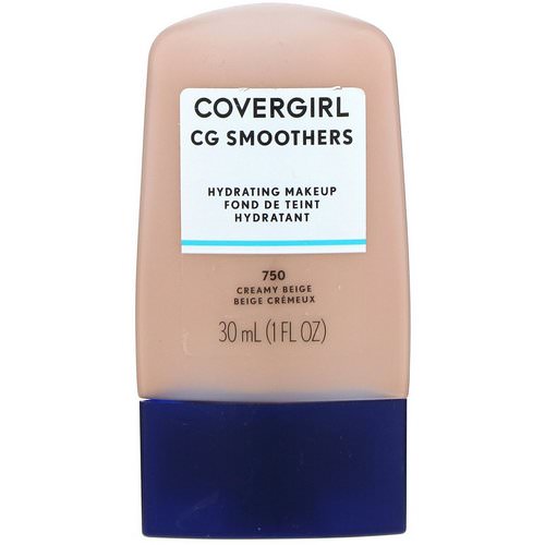 Covergirl, Smoothers, Hydrating Makeup, 750 Creamy Beige, 1 fl oz (30 ml) فوائد