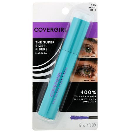 Covergirl, The Super Sizer Fibers, Mascara, 805 Black, .4 oz (12 ml):ماسكارا, عي,ن