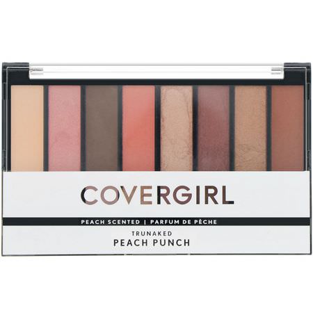 Covergirl, Trunaked, Eyeshadow Palette, Peach Punch, .23 oz (6.5 g):ظل المكياج, عيون