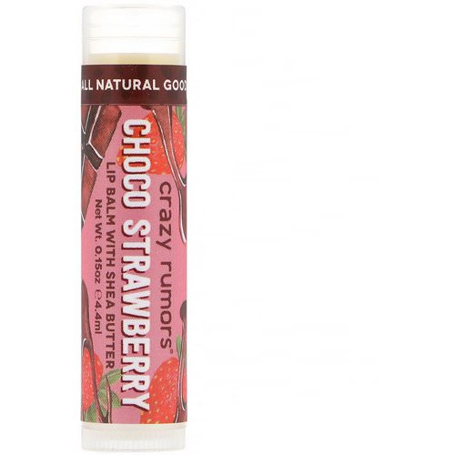 Crazy Rumors, Lip Balm with Shea Butter, Choco Strawberry, 0.15 oz (4.4 ml) فوائد