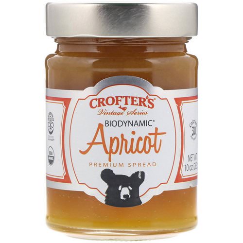 Crofter's Organic, Biodynamic, Premium Spread, Apricot, 10 oz (283 g) فوائد