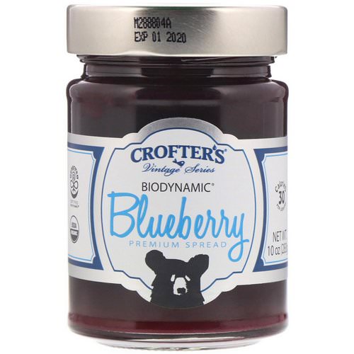 Crofter's Organic, Biodynamic, Premium Spread, Blueberry, 10 oz (283 g) فوائد