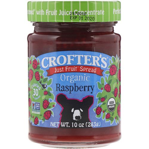 Crofter's Organic, Just Fruit Spread, Organic Raspberry, 10 oz (283 g) فوائد