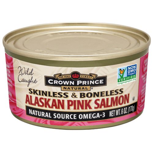 Crown Prince Natural, Alaskan Pink Salmon, Skinless & Boneless, 6 oz (170 g) فوائد