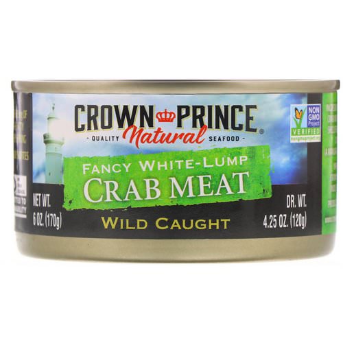 Crown Prince Natural, Fancy White-Lump Crab Meat, 6 oz (170 g) فوائد