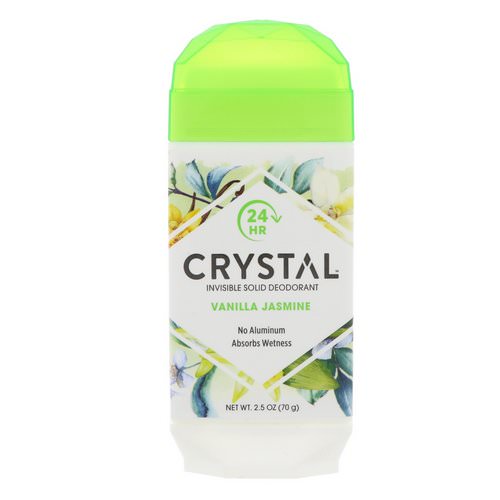 Crystal Body Deodorant, Invisible Solid Deodorant, Vanilla Jasmine, 2.5 oz (70 g) فوائد