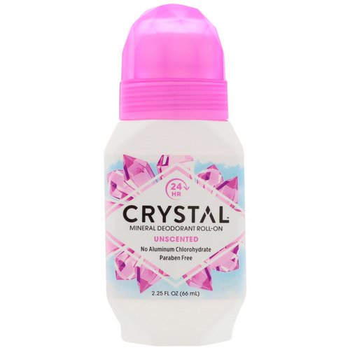 Crystal Body Deodorant, Mineral Deodorant Roll-On, Unscented, 2.25 fl oz (66 ml) فوائد