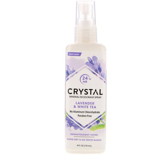 Crystal Body Deodorant, Mineral Deodorant Spray, Lavender & White Tea, 4 fl oz (118 ml) فوائد