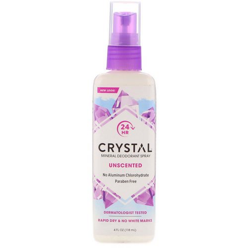 Crystal Body Deodorant, Mineral Deodorant Spray, Unscented, 4 fl oz (118 ml) فوائد