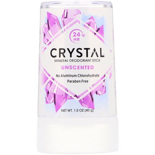 Crystal Body Deodorant, Mineral Deodorant Stick, Unscented, 1.5 oz (40 g) فوائد