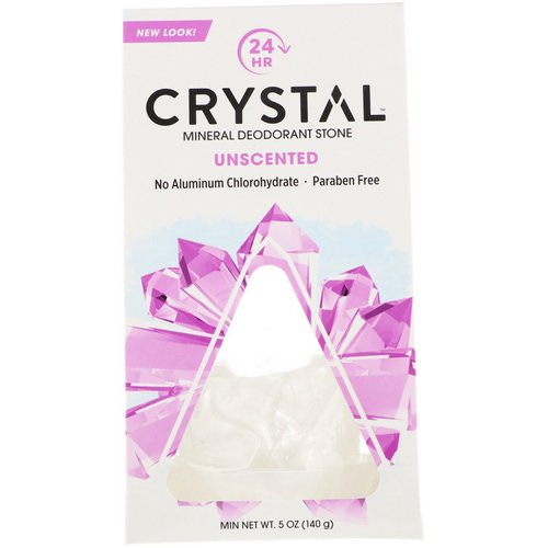 Crystal Body Deodorant, Mineral Deodorant Stone, Unscented, 5 oz (140 g) فوائد