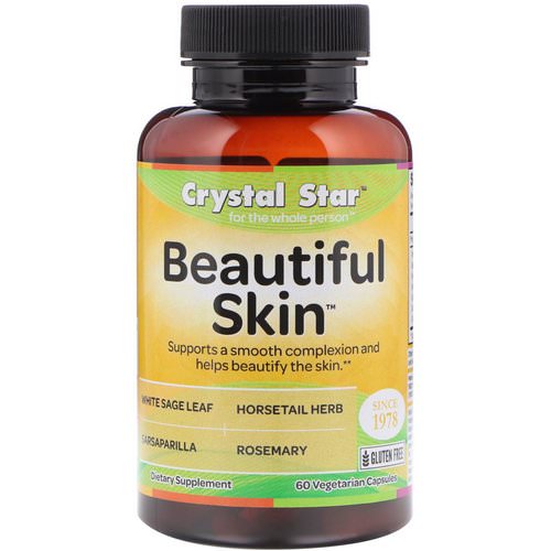 Crystal Star, Beautiful Skin, 60 Veggie Caps فوائد