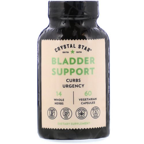 Crystal Star, Bladder Control, 60 Vegetarian Capsules فوائد
