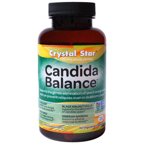 Crystal Star, Candida Balance, 60 Veggie Caps فوائد