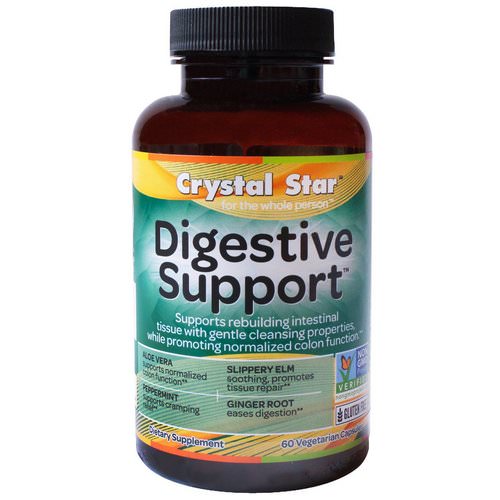 Crystal Star, Digestive Support, 60 Veggie Caps فوائد