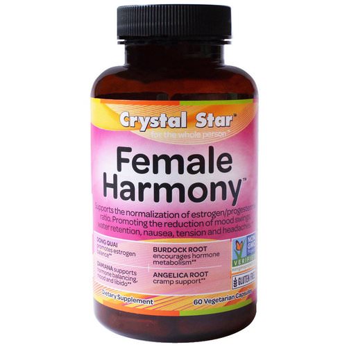 Crystal Star, Female Harmony, 90 Veggie Caps فوائد
