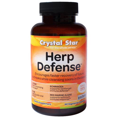 Crystal Star, Herp Defense, 60 Veggie Caps فوائد