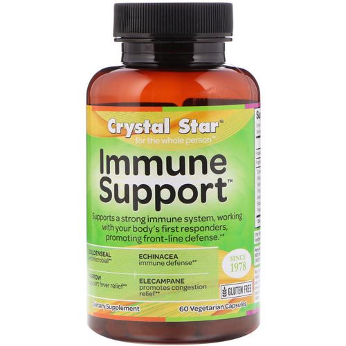 Crystal Star, Immune Support, 60 Veggie Capsules فوائد