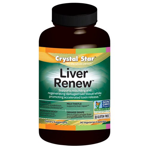 Crystal Star, Liver Renew, 90 Veggie Caps فوائد
