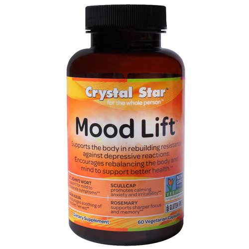 Crystal Star, Mood Lift, 60 Veggie Caps فوائد