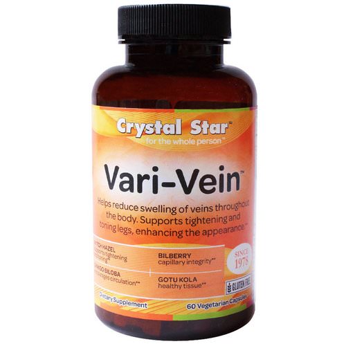 Crystal Star, Vari-Vein, 60 Veggie Caps فوائد